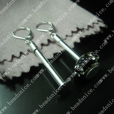 Hook earrings,brass,