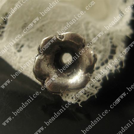 Zinc Alloy Bead Caps ,11.5X8mm,hole:2mm,Nickel-free,Lead-free,