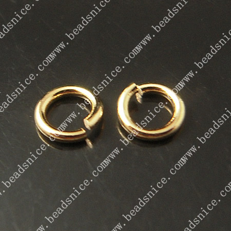 Jump Ring, Brass,real  24K gold plating jumprings , 0.7X4mm,