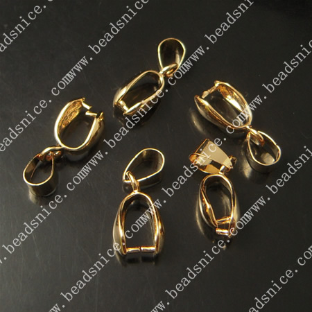 Pendant bail,pinch style,brass,many colors available,