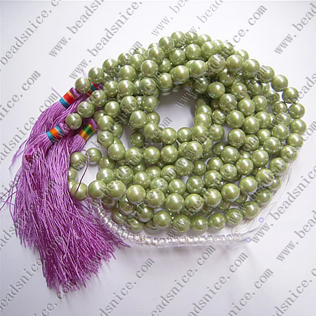 Fashion synthetic south sea shell beads round 8mm hole approx 8mm a grade