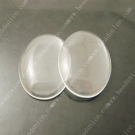 Glass Clear Dome Transparent See Through Cabochons Magnifying Charms 18X25mm