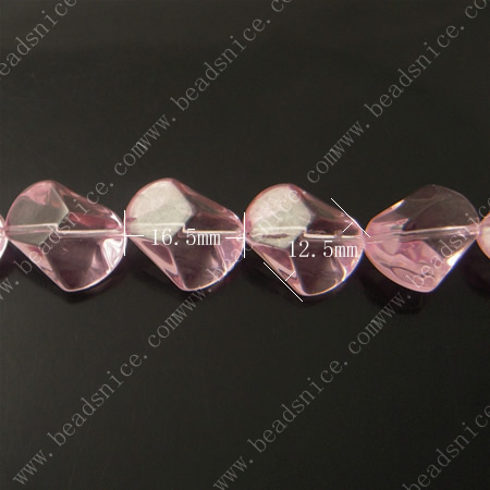 Crystal Beads，12.5X16.5X9mm，hole:1mm,30inch,