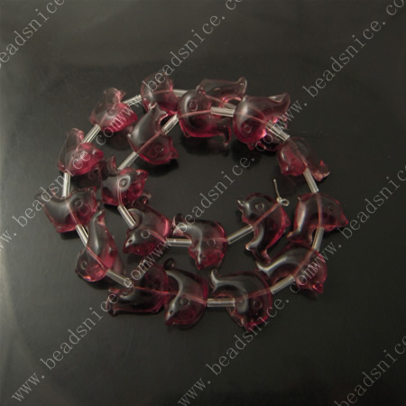 Crystal Beads，17X14X7mm,hole:1mm,30inch