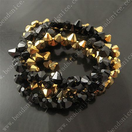 crystal Crystal 5301 Bicone Beads ，4X6mm,hole:1mm,46inch,