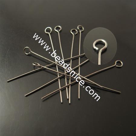 Brass Eyepin, Pb-free,nickel-free,0.5X16mm,