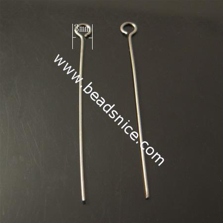 Brass Eyepin, Pb-free,nickel-free,0.5X28mm,