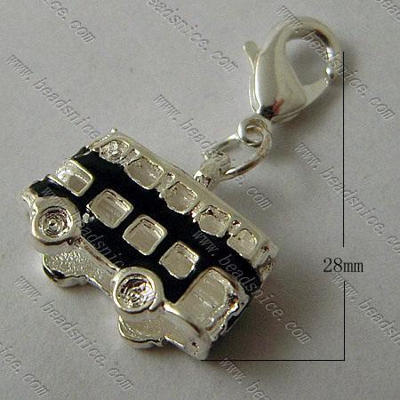 Zinc Alloy Charms,17x28mm,Hole About:5mm,Nickel-Free,Lead-Safe,