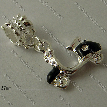 Zinc Alloy Charms,27mm,Hole About:5mm,Nickel-Free,Lead-Safe,