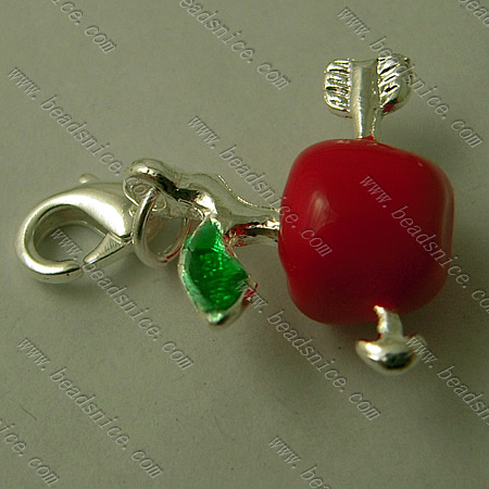 Zinc Alloy Charms,34x21mm,Nickel-Free,Lead-Safe,