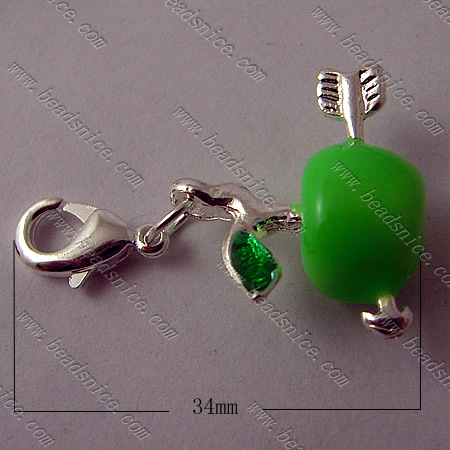 Zinc Alloy Charms,34x21mm,Nickel-Free,Lead-Safe,