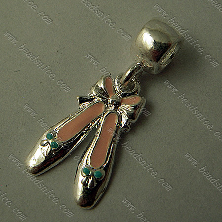 Zinc Alloy Charms,31x13mm,Hole About:4.5mm,Nickel-Free,Lead-Safe,