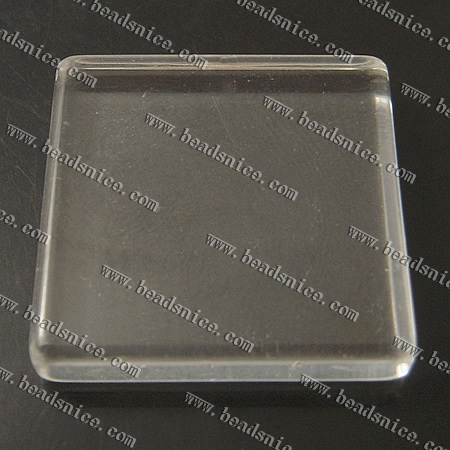 Domed Clear Glass Square Cabochons,35x35mm, Ring Cabochons, Pendant Settings and Earring Blanks,