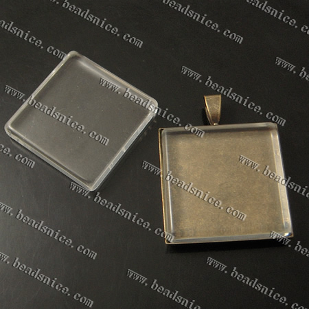 Domed Clear Glass Square Cabochons,18x18mm, Ring Cabochons, Pendant Settings and Earring Blanks,