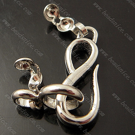 Bracelet clasp S clasps hooks necklace clasp DIY wholesale jewelry findings zinc alloy nickel-free lead-safe