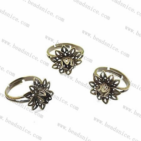 design ring,size:7,flower