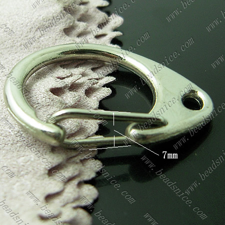 Zinc Alloy swivel clasps,32x25x7mm,Nickel-Free,Lead-Safe,