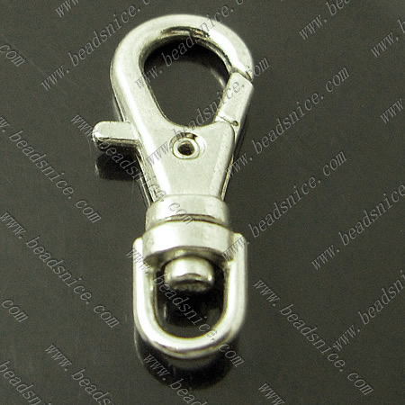 Zinc Alloy Key Rings,23x9x3mm,Nickel-Free,Lead-Safe,