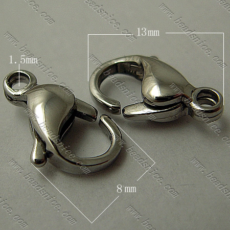 Stainless Steel Lobster Claw Clasp more color and size you can choose