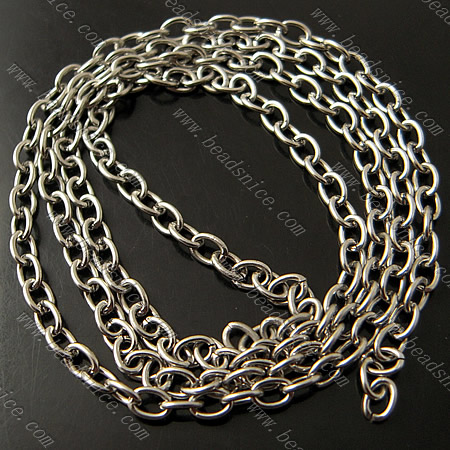 Stainless Steel Chain,0.7x3x4mm,