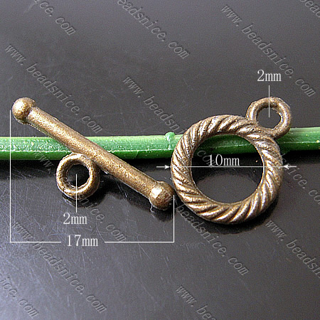 Zinc Alloy Clasp,13x10mm,17x5.5mm,Hole About:2mm,Nickel-Free,Lead-Safe,