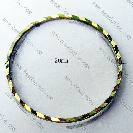 Brass Beading Ring,20x0.5mm,Nickel-Free,Lead-Safe,