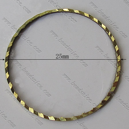 Brass Beading Ring,25x0.8mm,Nickel-Free,Lead-Safe,