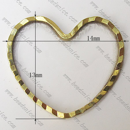 Brass Beading Ring,13x14x0.8mm,Nickel-Free,Lead-Safe,