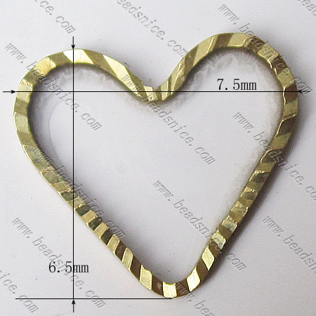 Brass Beading Ring,6.5x7.5x0.8mm,Nickel-Free,Lead-Safe,