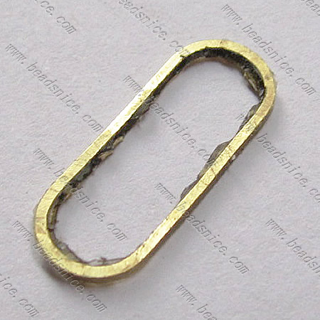 Brass Beading Ring,7x19x0.9mm,Nickel-Free,Lead-Safe
