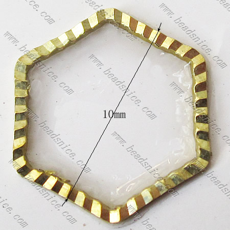 Brass Beading Ring,10x0.9mm,Nickel-Free,Lead-Safe