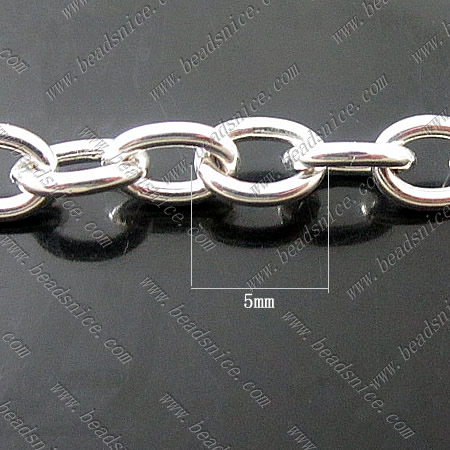 Brass Bracelet ,8.5inch,5x5mm,Nickel-Free,Lead-Safe,