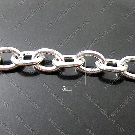 Brass Bracelet ,8.5inch,5x5mm,Nickel-Free,Lead-Safe,