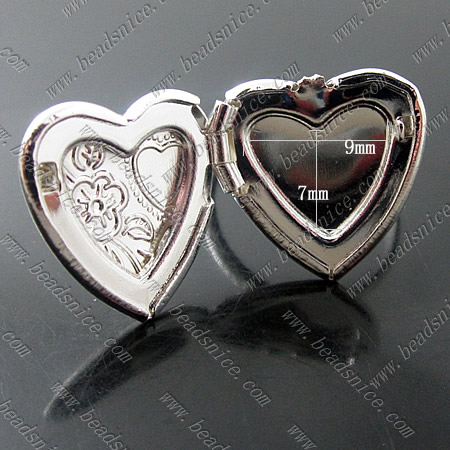 Photo locket  ring;size:6,heart