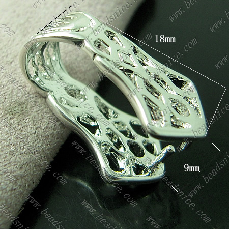 Pendant bail pinch Ice pick clip bails hollow design wholesale jewelry findings brass DIY many colors available