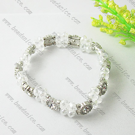 Imitated Austria Crystal Glass Bracelet,13mm,