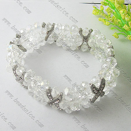 Imitated Austria Crystal Glass Bracelet,24mm,