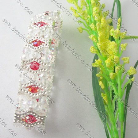 Imitated Austria Crystal Glass Bracelet,18mm,