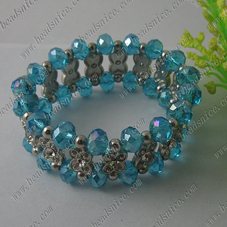 Imitated Austria Crystal Glass Bracelet,24mm,