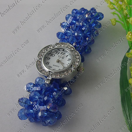 Imitated Austria Crystal Glass Bracelet,20mm,