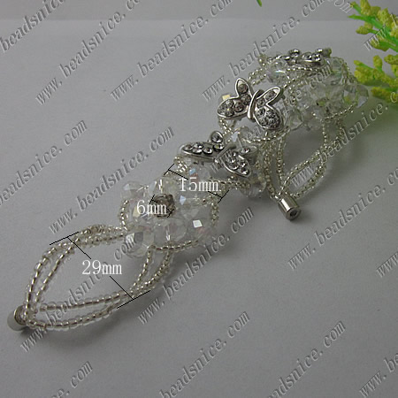 Imitated Austria Crystal Glass Bracelet,29mm,
