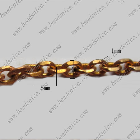 Oval chain flat cut link chain chunky chain necklace wholesale jewelry chain brass nickel-free lead-safe DIY more size available