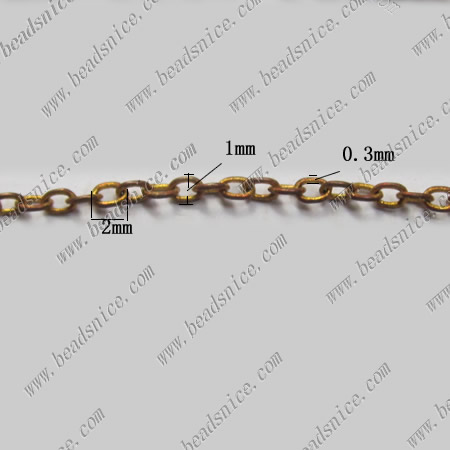 Small oval chain link necklace wholesale fashion jewelry findings brass nickel-free lead-safe assorted colors for choice