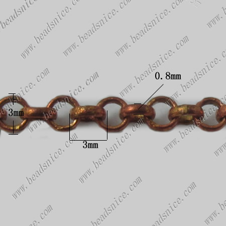 Brass rolo chain wholesale fashion jewelry chain nickel-free lead-safe more size and colors for choice classic style DIY