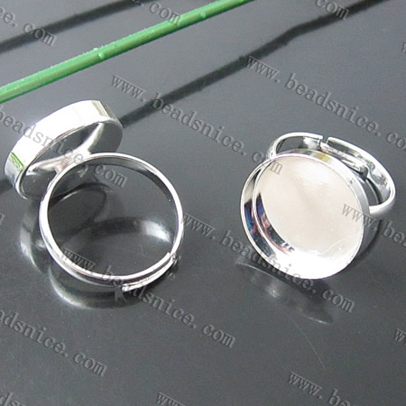 brass finger ring settings,lead-safe,nickel-free