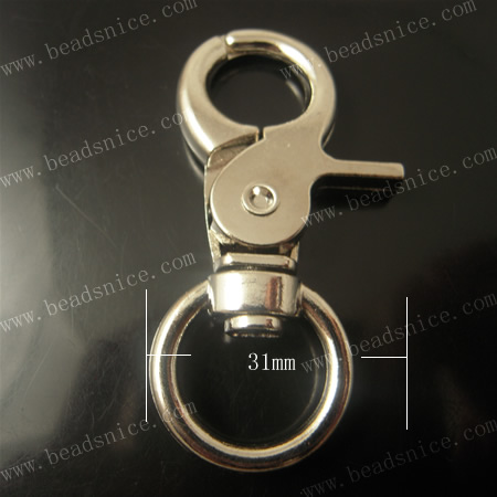 Key  Rings,61.5X30X8mm,nickel free,lead safe,