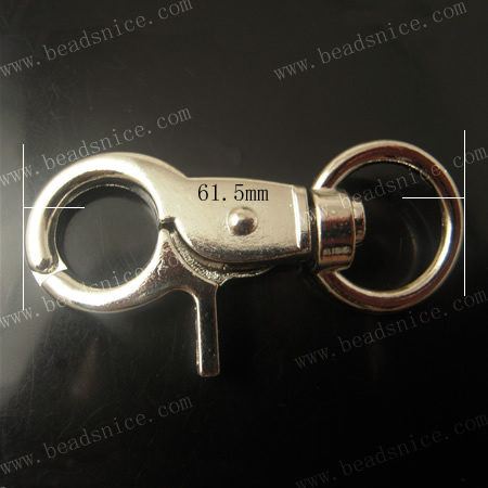 Key  Rings,61.5X30X8mm,nickel free,lead safe,