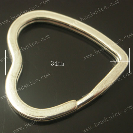 Key  Rings,33.5X34X3mm,nickel free,lead safe,