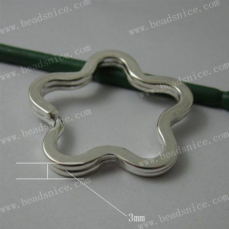 Key  Rings,34X34X3.5mm,nickel free,lead safe,
