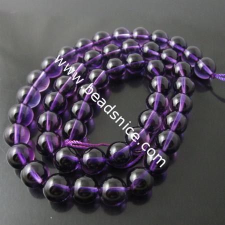 Amethyst Beads ,Round,10mm,